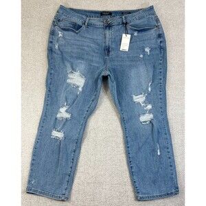 Judy Blue Jeans Boyfriend Fit Women's Size 24W Stretch Blue Denim 5 Pocket NWT